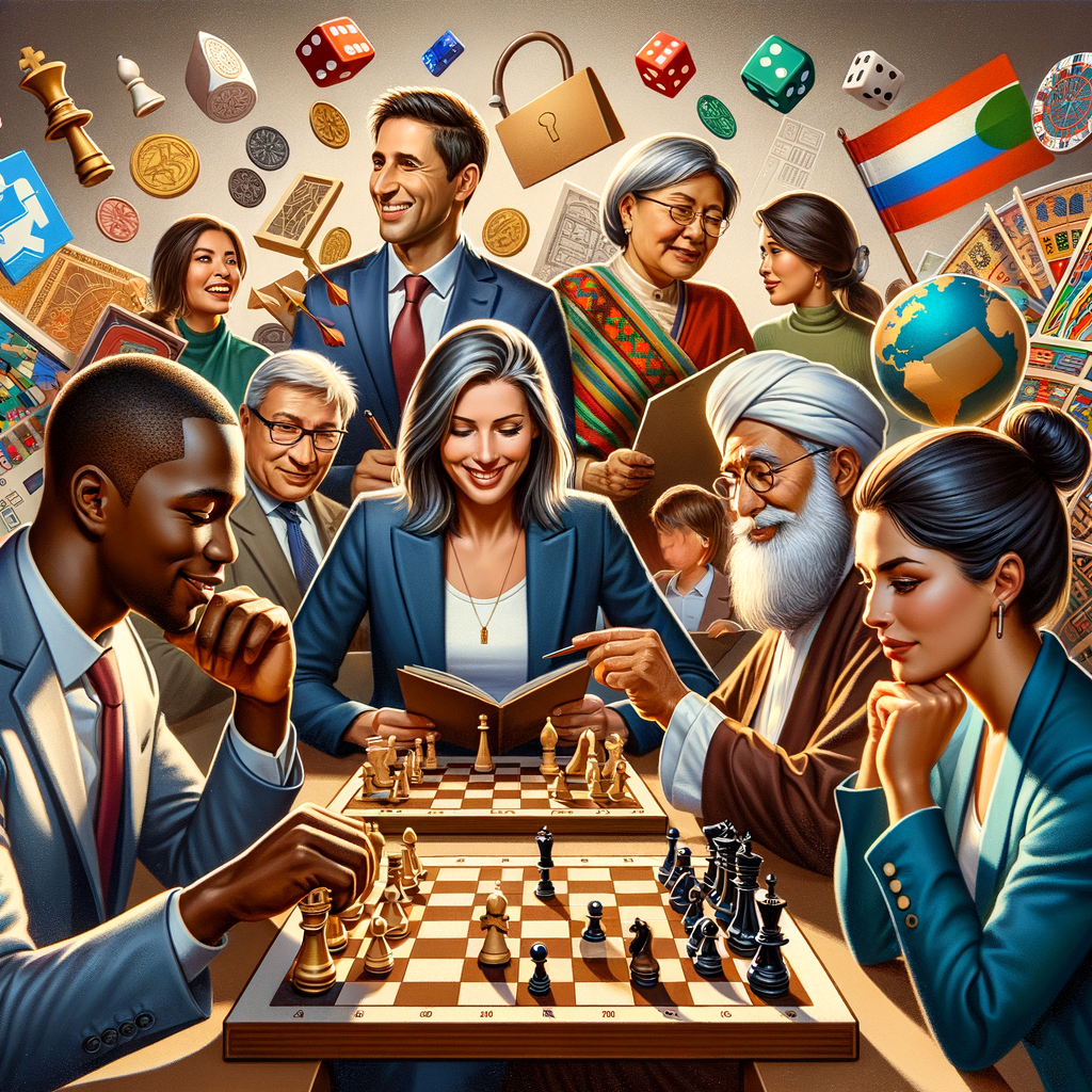 Diverse group engaging in cooperative and competitive board games, illustrating board gaming social dynamics, strategies, and the impact of these games on social interaction within the broader board gaming culture.