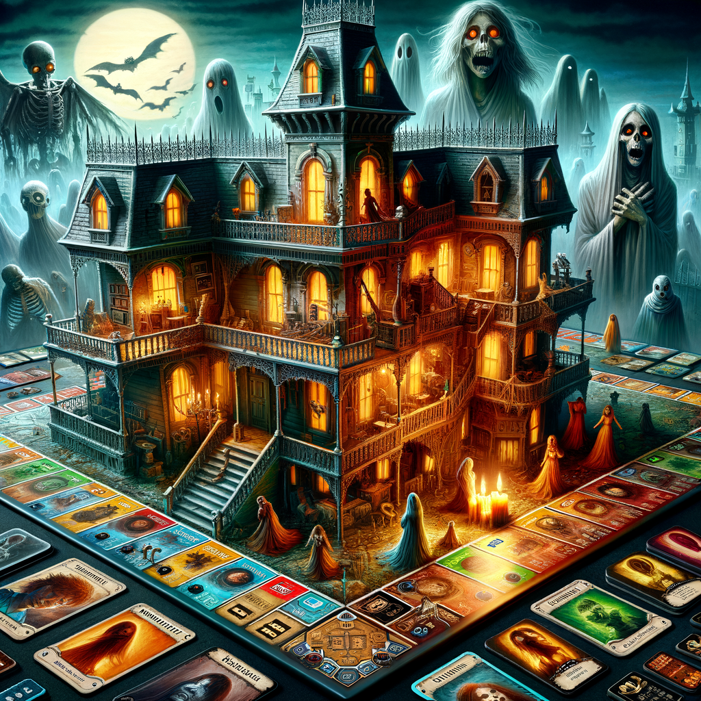 Evolution of horror in board games, showcasing scary elements and unique horror game mechanics of Betrayal at House on the Hill, a landmark in the history of horror games and current board game trends.